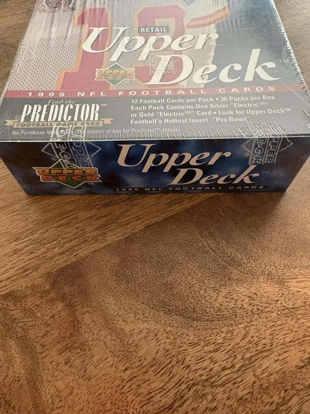 Upper Deck NFL Football Cards Retail Factory Sealed Box 1995 36 Packs Predictor